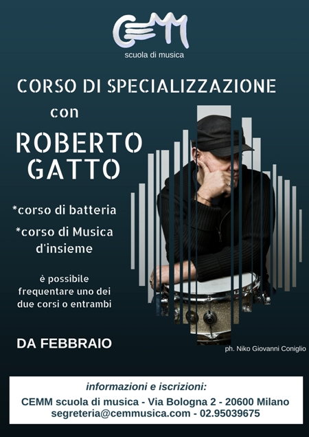 corso-di-specializzazione-di batteria-jazz-a-milano-con -Roberto-Gatto