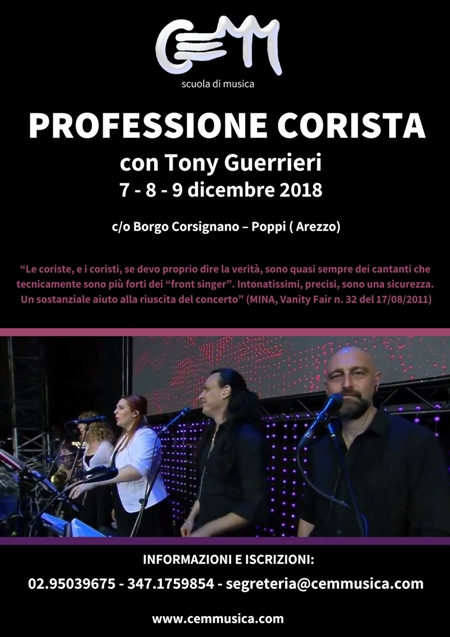 PROFESSIONE CORISTA-con Tony Guerrieri